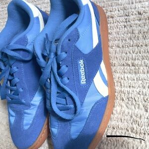 Reebok Azure and White Athletic Shoes